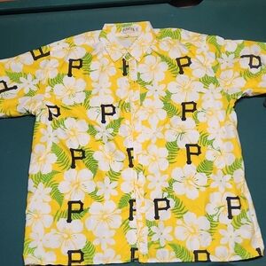 Pittsburgh Pirates Advertising Promotional Hawaiian Shirt Size Adult XL